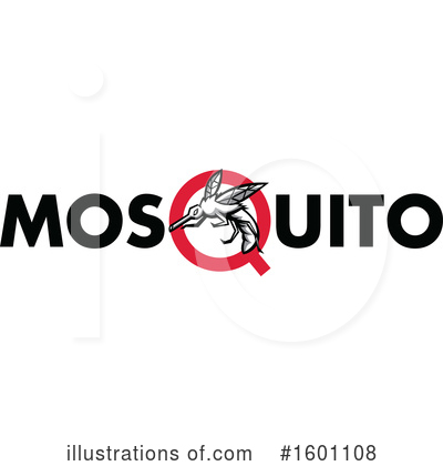 Royalty-Free (RF) Mosquito Clipart Illustration by patrimonio - Stock Sample #1601108