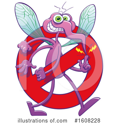 Royalty-Free (RF) Mosquito Clipart Illustration by Zooco - Stock Sample #1608228