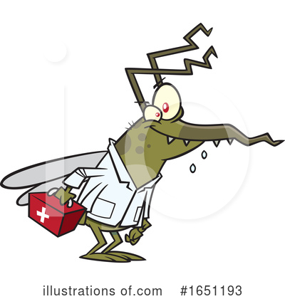 Mosquitoes Clipart #1651193 by toonaday