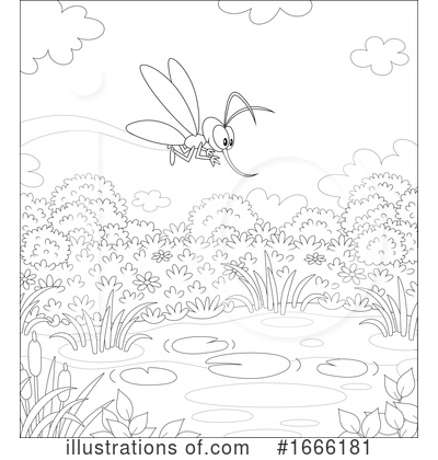 Mosquito Clipart #1666181 by Alex Bannykh