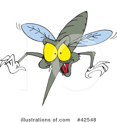 Mosquitoes Clipart #42548 by Dennis Holmes Designs