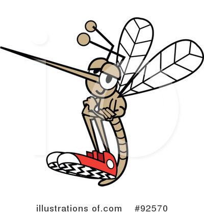 Royalty-Free (RF) Mosquito Clipart Illustration by Andy Nortnik - Stock Sample #92570