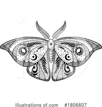Moths Clipart #1806607 by Vector Tradition SM
