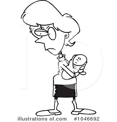 Royalty-Free (RF) Mother Clipart Illustration by toonaday - Stock Sample #1046692