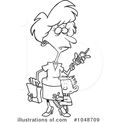 Royalty-Free (RF) Mother Clipart Illustration by toonaday - Stock Sample #1048709