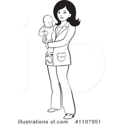 Royalty-Free (RF) Mother Clipart Illustration by Lal Perera - Stock Sample #1107951