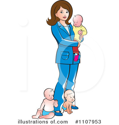 Royalty-Free (RF) Mother Clipart Illustration by Lal Perera - Stock Sample #1107953