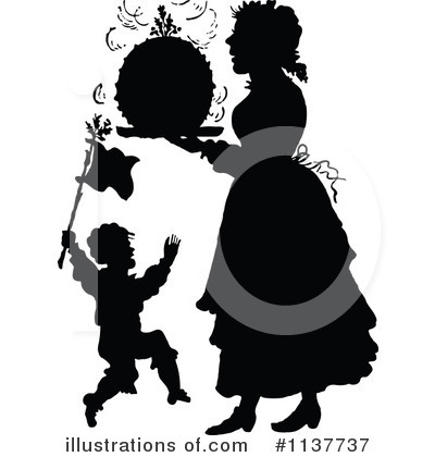 Royalty-Free (RF) Mother Clipart Illustration by Prawny Vintage - Stock Sample #1137737
