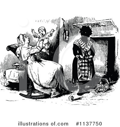 Royalty-Free (RF) Mother Clipart Illustration by Prawny Vintage - Stock Sample #1137750