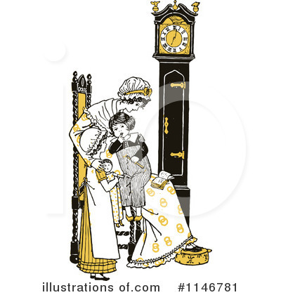 Grandfather Clock Clipart #1146781 by Prawny Vintage