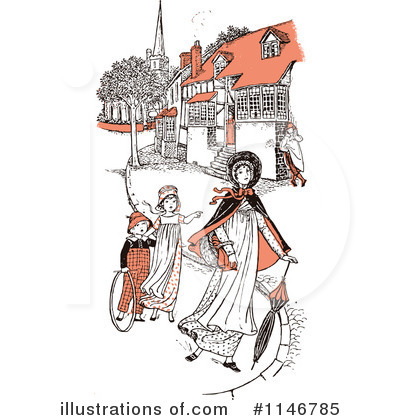 Royalty-Free (RF) Mother Clipart Illustration by Prawny Vintage - Stock Sample #1146785