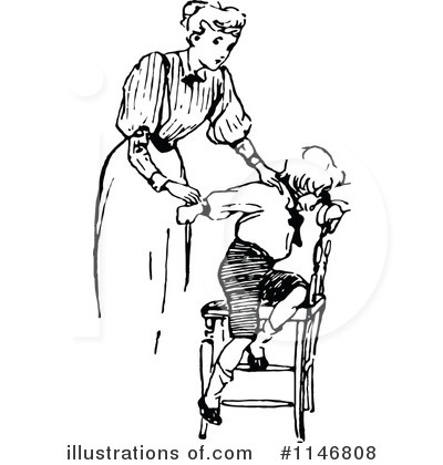 Royalty-Free (RF) Mother Clipart Illustration by Prawny Vintage - Stock Sample #1146808