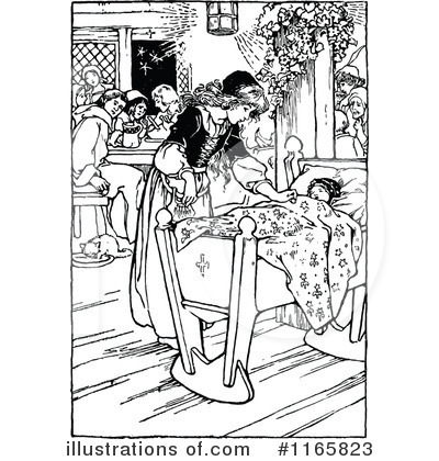 Royalty-Free (RF) Mother Clipart Illustration by Prawny Vintage - Stock Sample #1165823