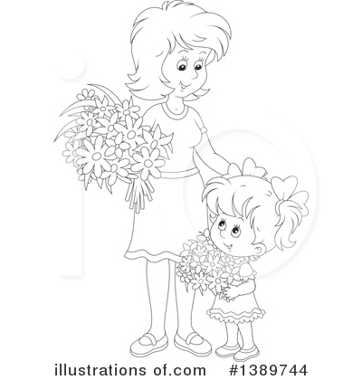 Royalty-Free (RF) Mother Clipart Illustration by Alex Bannykh - Stock Sample #1389744