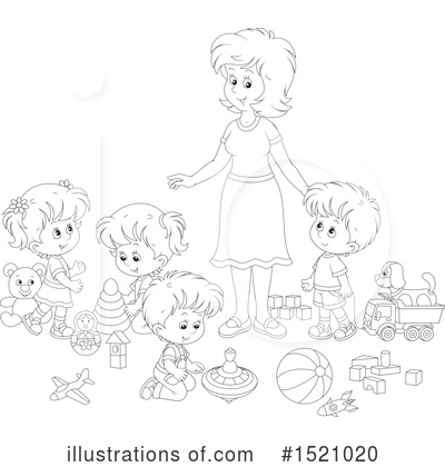 Royalty-Free (RF) Mother Clipart Illustration by Alex Bannykh - Stock Sample #1521020