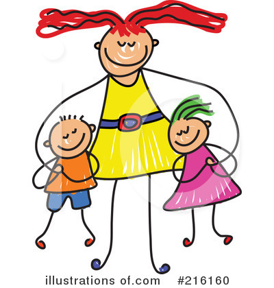 Royalty-Free (RF) Mother Clipart Illustration by Prawny - Stock Sample #216160