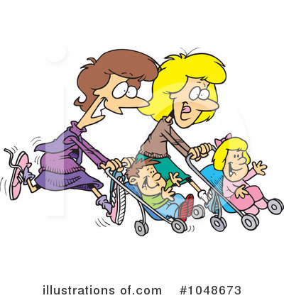 Royalty-Free (RF) Mothers Clipart Illustration by toonaday - Stock Sample #1048673