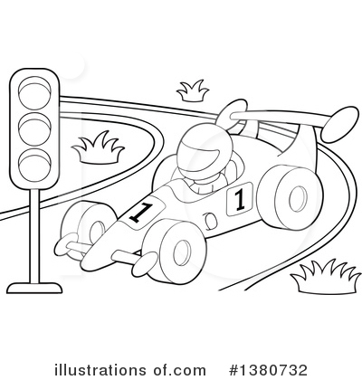 Royalty-Free (RF) Motor Sports Clipart Illustration by visekart - Stock Sample #1380732