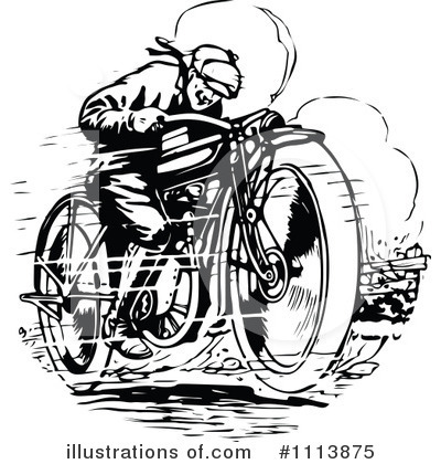 Motorcycle Clipart #1113875 by Prawny Vintage
