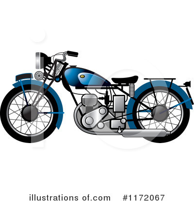 Royalty-Free (RF) Motorcycle Clipart Illustration by Lal Perera - Stock Sample #1172067