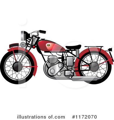 Royalty-Free (RF) Motorcycle Clipart Illustration by Lal Perera - Stock Sample #1172070