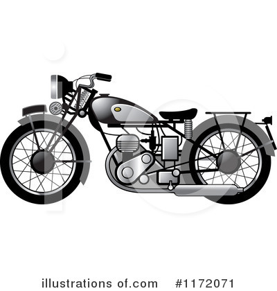 Royalty-Free (RF) Motorcycle Clipart Illustration by Lal Perera - Stock Sample #1172071