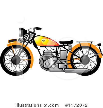 Royalty-Free (RF) Motorcycle Clipart Illustration by Lal Perera - Stock Sample #1172072