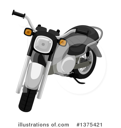 Royalty-Free (RF) Motorcycle Clipart Illustration by BNP Design Studio - Stock Sample #1375421