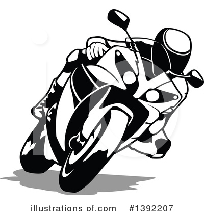 Royalty-Free (RF) Motorcycle Clipart Illustration by dero - Stock Sample #1392207