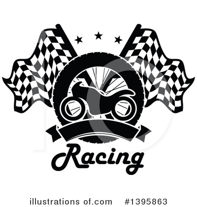 Royalty-Free (RF) Motorcycle Clipart Illustration by Vector Tradition SM - Stock Sample #1395863