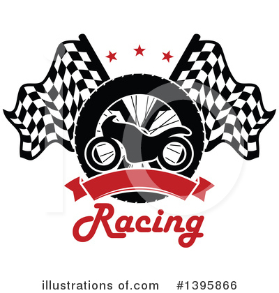 Royalty-Free (RF) Motorcycle Clipart Illustration by Vector Tradition SM - Stock Sample #1395866