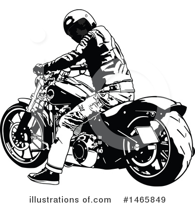 Royalty-Free (RF) Motorcycle Clipart Illustration by dero - Stock Sample #1465849