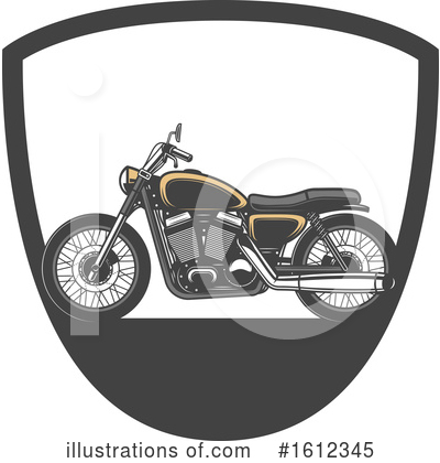 Royalty-Free (RF) Motorcycle Clipart Illustration by Vector Tradition SM - Stock Sample #1612345