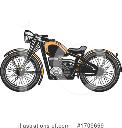 Royalty-Free (RF) Motorcycle Clipart Illustration by Vector Tradition SM - Stock Sample #1709669