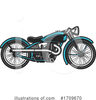 Royalty-Free (RF) Motorcycle Clipart Illustration by Vector Tradition SM - Stock Sample #1709670