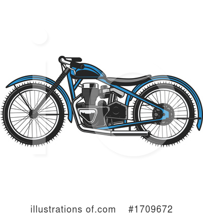 Motorbike Clipart #1709672 by Vector Tradition SM