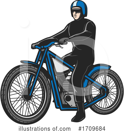 Motorbike Clipart #1709684 by Vector Tradition SM