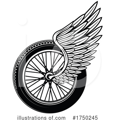 Royalty-Free (RF) Motorcycle Clipart Illustration by Vector Tradition SM - Stock Sample #1750245