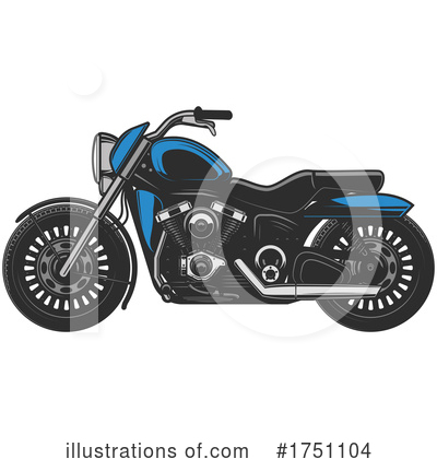 Royalty-Free (RF) Motorcycle Clipart Illustration by Vector Tradition SM - Stock Sample #1751104