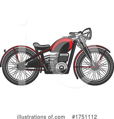 Royalty-Free (RF) Motorcycle Clipart Illustration by Vector Tradition SM - Stock Sample #1751112