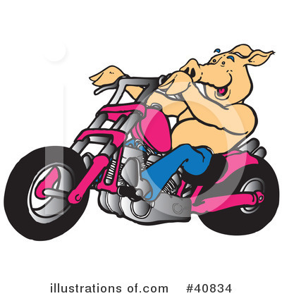 Biker Clipart #40834 by Snowy