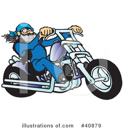 Royalty-Free (RF) Motorcycle Clipart Illustration by Snowy - Stock Sample #40879