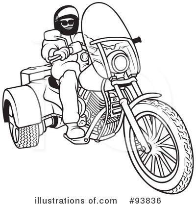 Royalty-Free (RF) Motorcycle Clipart Illustration by dero - Stock Sample #93836
