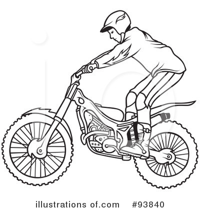 Royalty-Free (RF) Motorcycle Clipart Illustration by dero - Stock Sample #93840