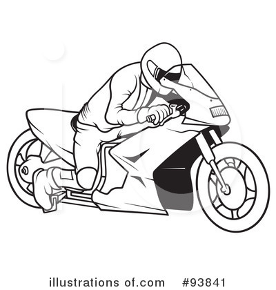 Royalty-Free (RF) Motorcycle Clipart Illustration by dero - Stock Sample #93841