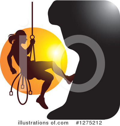 Mountain Climber Clipart #1275212 by Lal Perera