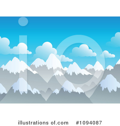 Royalty-Free (RF) Mountains Clipart Illustration by visekart - Stock Sample #1094087