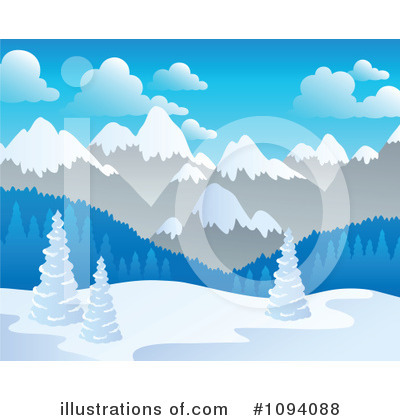 Royalty-Free (RF) Mountains Clipart Illustration by visekart - Stock Sample #1094088