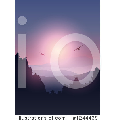 Mountains Clipart #1244439 by KJ Pargeter