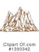 Mountains Clipart #1390342 by Vector Tradition SM